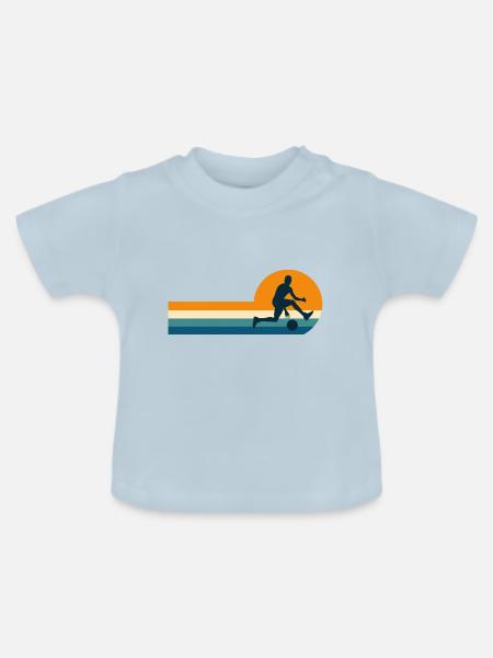 Basketballspieler - Baby Bio-T-Shirt mit Rundhals - Hellblau