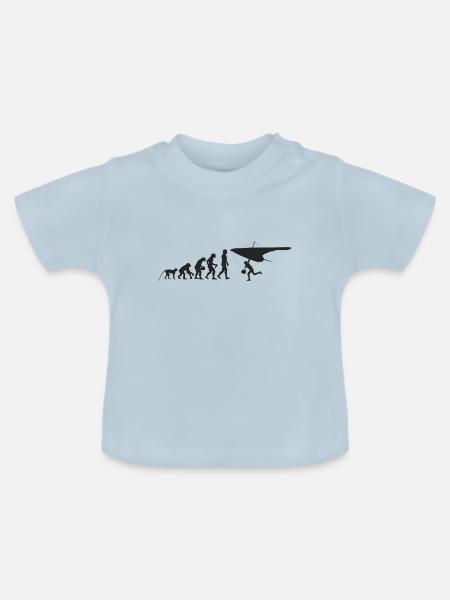 Gleiter Evolution - Baby Bio-T-Shirt mit Rundhals - Hellblau