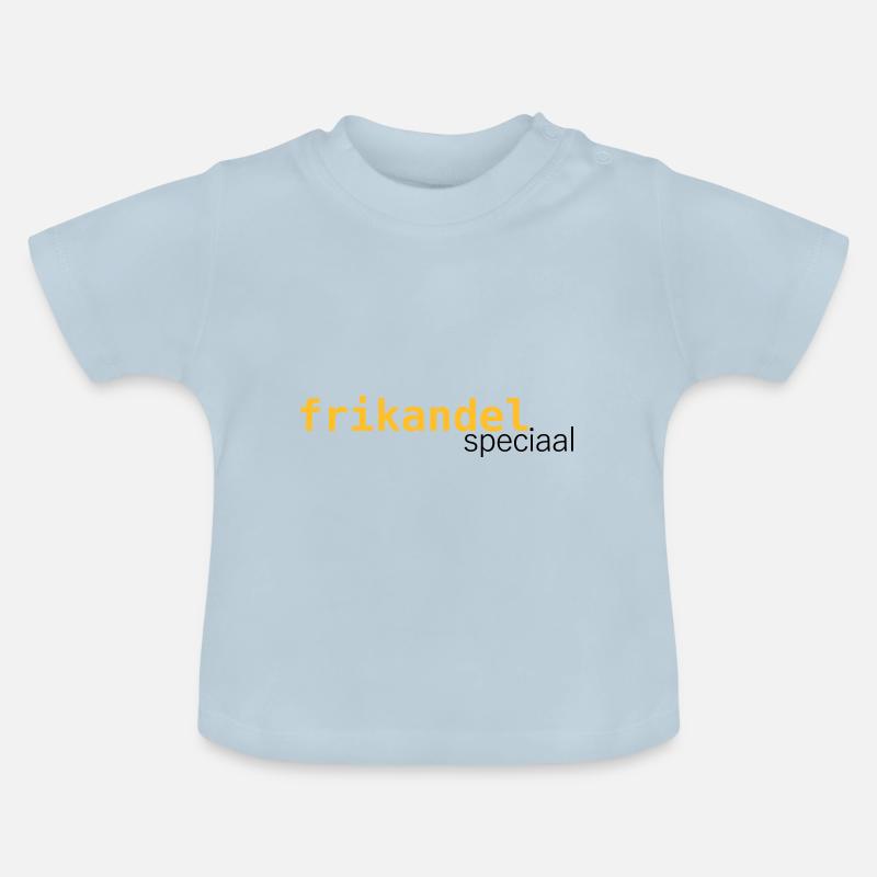 Frikandel speciaal - T-shirt bio col rond Bébé - bleu clair