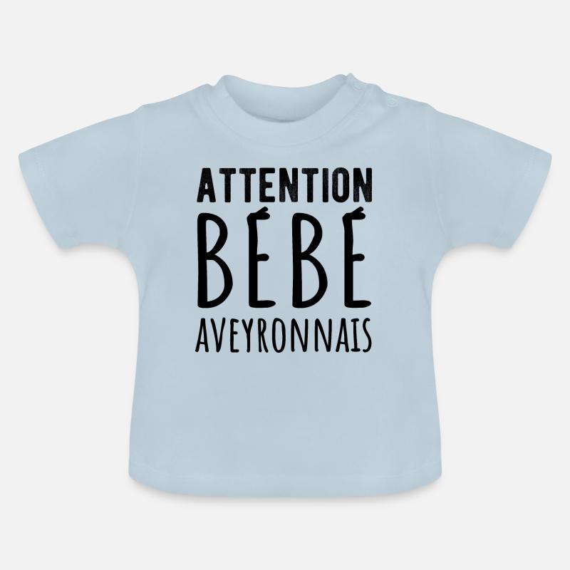 Bébé aveyronnais - T-shirt bio col rond Bébé - bleu clair
