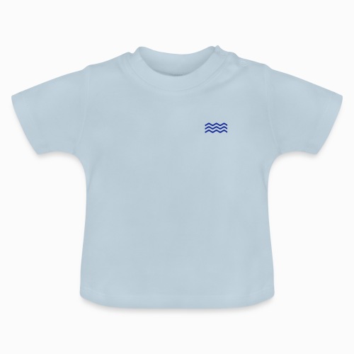 Zeeuwse golf - cadeau voor Zeeuwen en Zeeland fans - Baby biologisch T-shirt met ronde hals