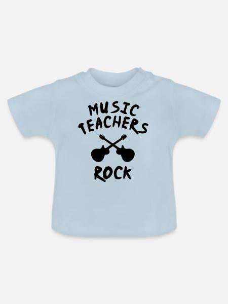 Musiklehrer - Baby Bio-T-Shirt mit Rundhals - Hellblau