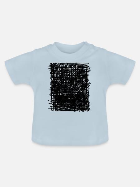 Black Square - Baby Bio-T-Shirt mit Rundhals - Hellblau