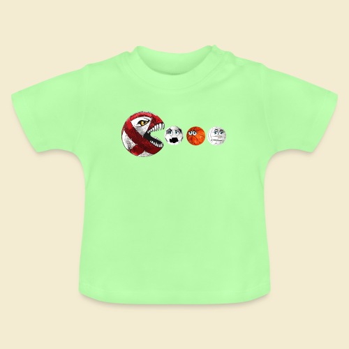 Radball | Cycle Ball RedMan - Baby Bio-T-Shirt mit Rundhals