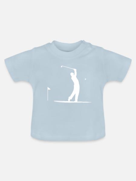 Golf - Baby Bio-T-Shirt mit Rundhals - Hellblau