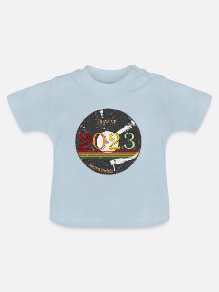record 2023 - Baby Bio-T-Shirt mit Rundhals - Hellblau