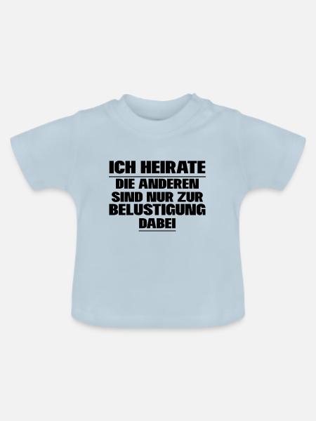 Junggesellenabschied - Baby Bio-T-Shirt mit Rundhals - Hellblau