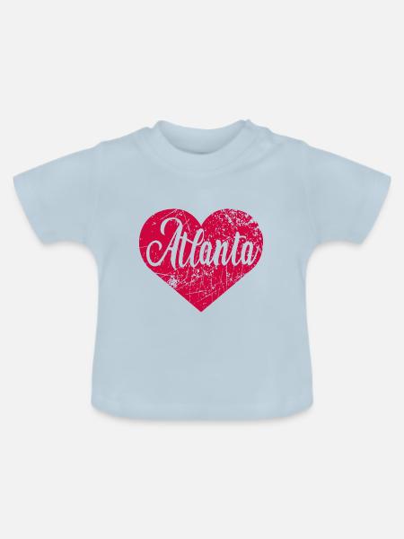 Atlanta Herz - Baby Bio-T-Shirt mit Rundhals - Hellblau
