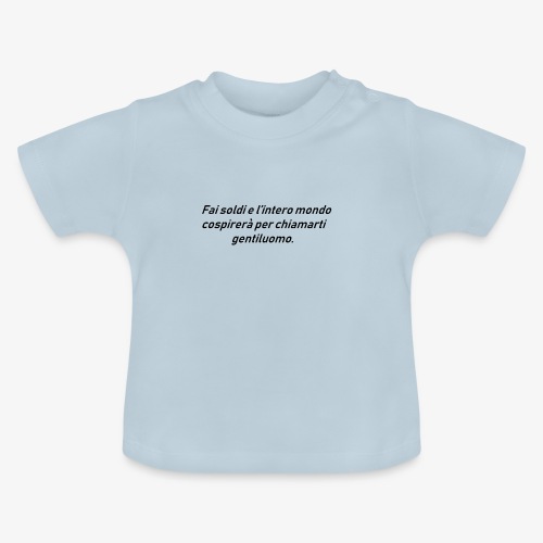 RICCHEZZA - Maglietta ecologica con scollo rotondo per neonato