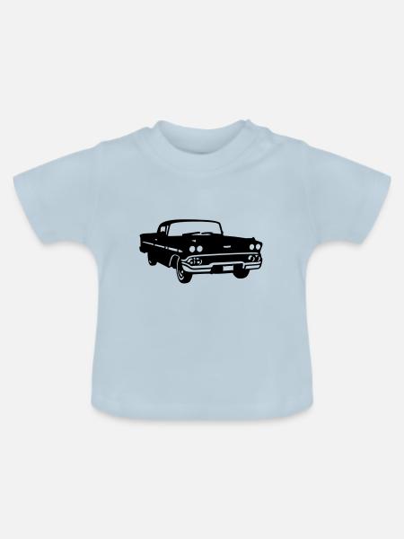 Oldtimer - Baby Bio-T-Shirt mit Rundhals - Hellblau