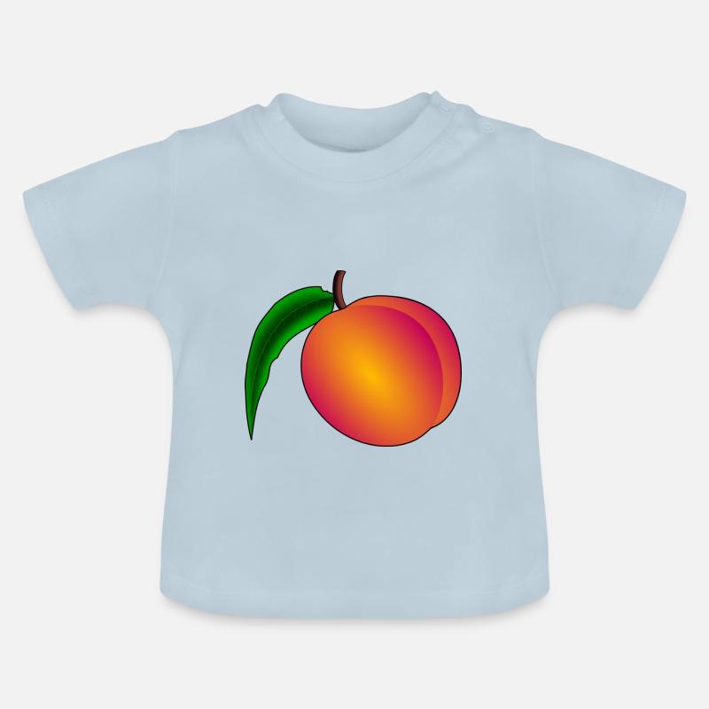 pêche - T-shirt bio col rond Bébé - bleu clair