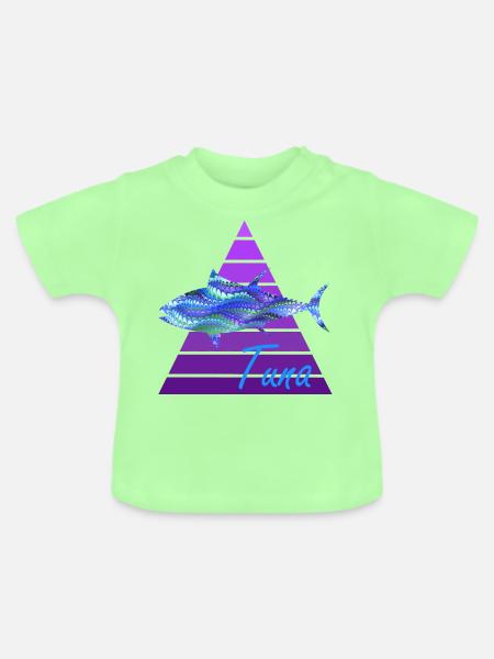 thunfisch e 103 - Baby Bio-T-Shirt mit Rundhals - Mintgrün
