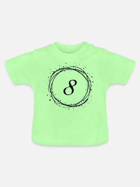 8 - Baby Bio-T-Shirt mit Rundhals - Mintgrün