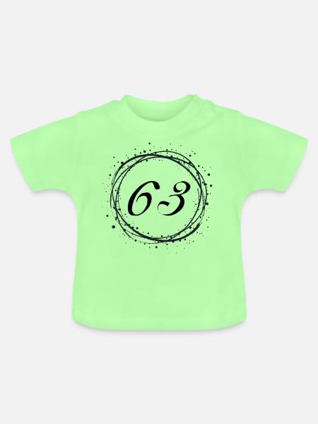 63 - Baby Bio-T-Shirt mit Rundhals - Mintgrün