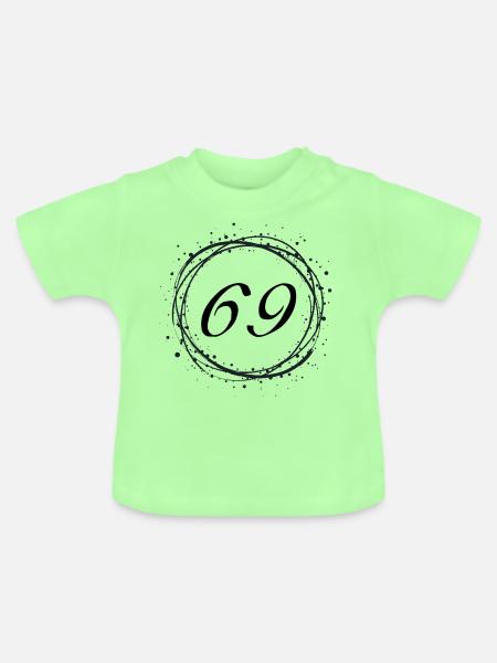 69 - Baby Bio-T-Shirt mit Rundhals - Mintgrün