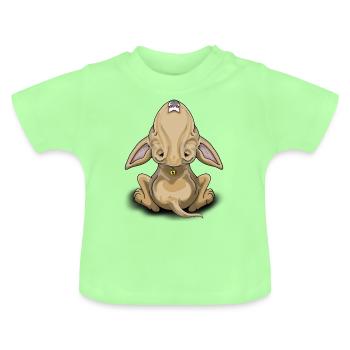 Bullterrier fauve - T-shirt bio col rond Bébé - vert menthe - Devant