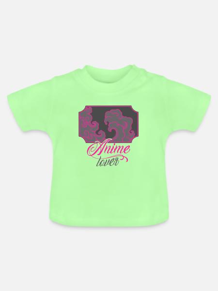 Anime-Liebhaber - Baby Bio-T-Shirt mit Rundhals - Mintgrün