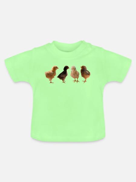 Küken - Baby Bio-T-Shirt mit Rundhals - Mintgrün