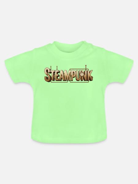 Steampunk - Baby Bio-T-Shirt mit Rundhals - Mintgrün