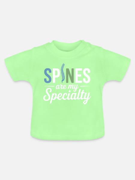 Lizenzierte DC Professional Spinal Adjustment Apparel - Baby Bio-T-Shirt mit Rundhals - Mintgrün