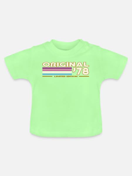 1978 - Baby Bio-T-Shirt mit Rundhals - Mintgrün