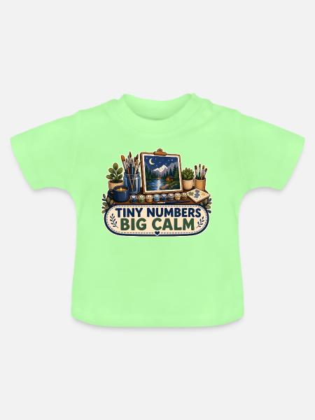 TINY NUMBERS BIG CALM - Baby Bio-T-Shirt mit Rundhals - Mintgrün