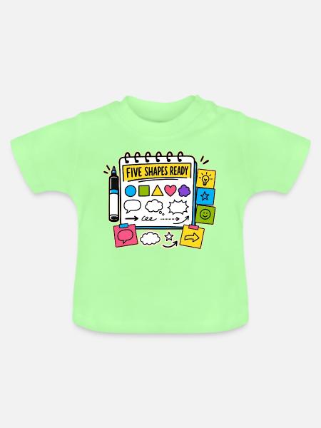 FIVE SHAPES READY - Baby Bio-T-Shirt mit Rundhals - Mintgrün