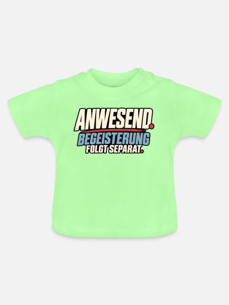 Anwesend Begeisterung Folgt Separat - Baby Bio-T-Shirt mit Rundhals - Mintgrün