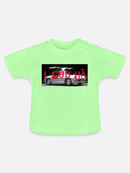 sls - I can fly - Baby Bio-T-Shirt mit Rundhals - Mintgrün