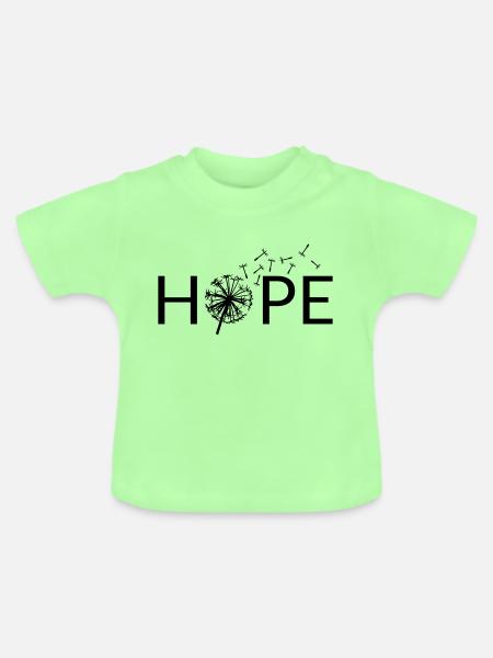 Hope - Baby Bio-T-Shirt mit Rundhals - Mintgrün