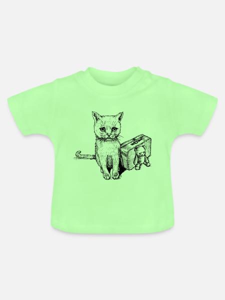 Verloren - Baby Bio-T-Shirt mit Rundhals - Mintgrün