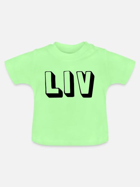 Name - Liv - Baby Bio-T-Shirt mit Rundhals - Mintgrün
