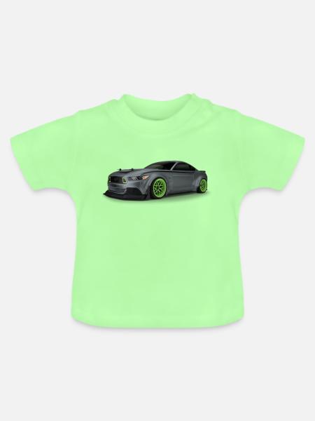 Speed - Baby Bio-T-Shirt mit Rundhals - Mintgrün