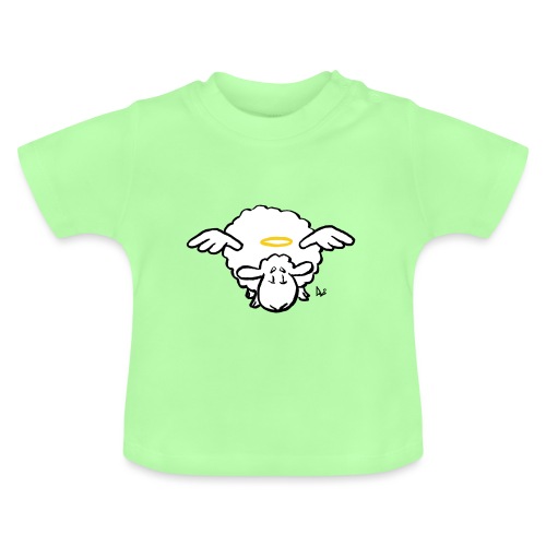 Pecora angelo - Maglietta ecologica con scollo rotondo per neonato