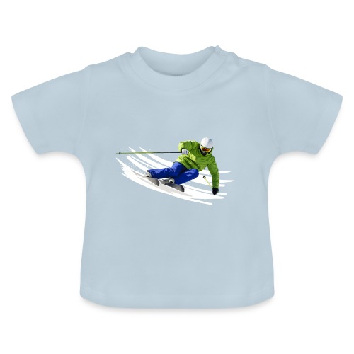 Ski - Baby Bio-T-Shirt mit Rundhals
