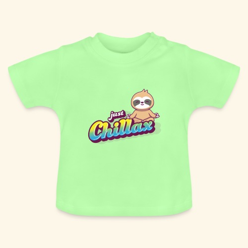 Just Chillax Sloth - Baby Bio-T-Shirt mit Rundhals