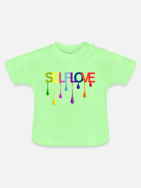 Selflove - Baby Bio-T-Shirt mit Rundhals - Mintgrün