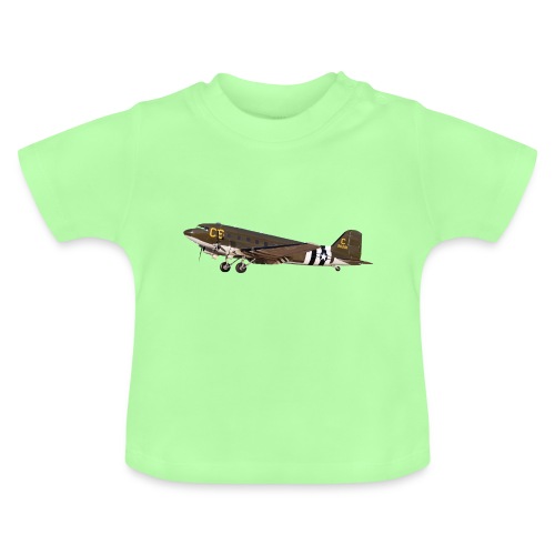 DC-3 C-47 - Baby Bio-T-Shirt mit Rundhals