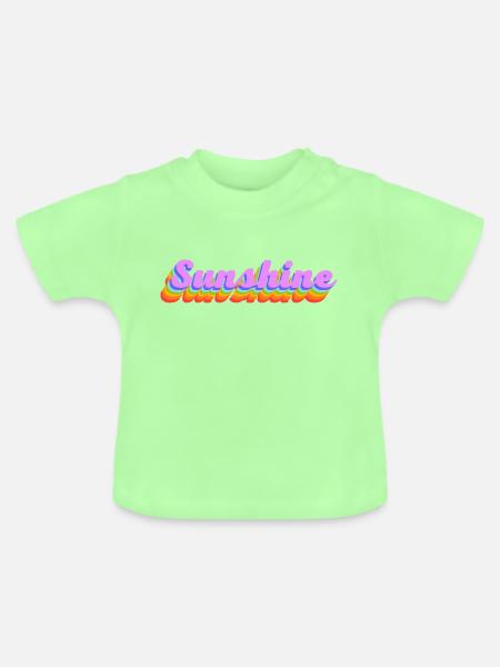 sunshine - Baby Bio-T-Shirt mit Rundhals - Mintgrün