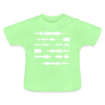 Music Bitraten - Baby Bio-T-Shirt mit Rundhals - Mintgrün - Vorne