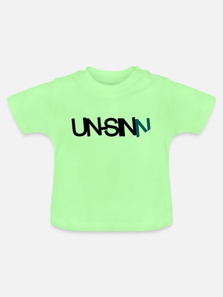 UN-SINN - Baby Bio-T-Shirt mit Rundhals - Mintgrün