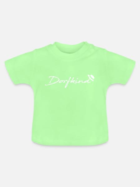 Dorfkind - Baby Bio-T-Shirt mit Rundhals - Mintgrün