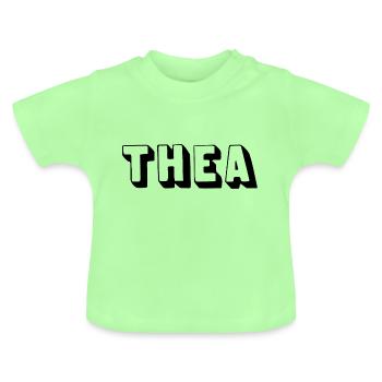 Name - Thea - Baby Bio-T-Shirt mit Rundhals - Mintgrün - Vorne