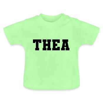 Name - Thea - Baby Bio-T-Shirt mit Rundhals - Mintgrün - Vorne