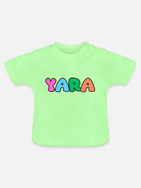 Name - Yara - Baby Bio-T-Shirt mit Rundhals - Mintgrün