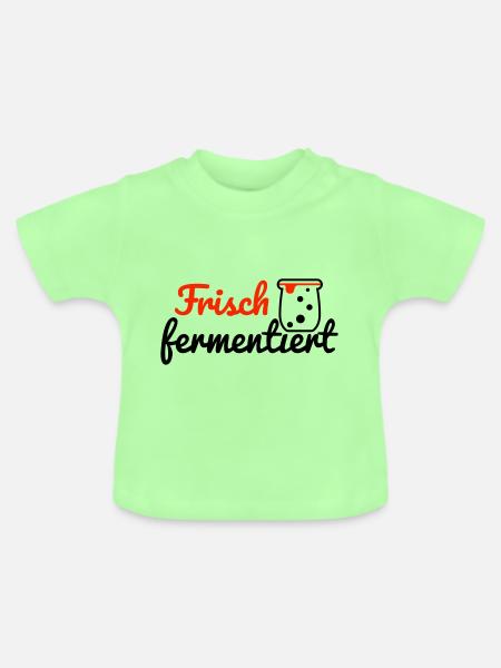 Frisch fermentiert - Baby Bio-T-Shirt mit Rundhals - Mintgrün