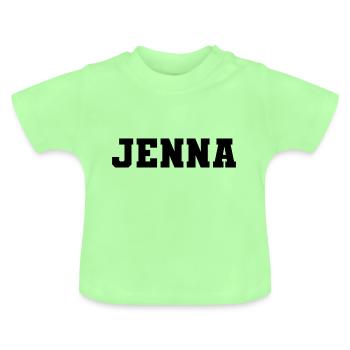 Nom - Jenna - T-shirt bio col rond Bébé - vert menthe - Devant