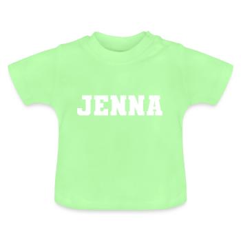 Nom - Jenna - T-shirt bio col rond Bébé - vert menthe - Devant