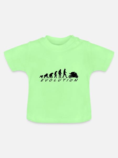 Entwicklung - Baby Bio-T-Shirt mit Rundhals - Mintgrün