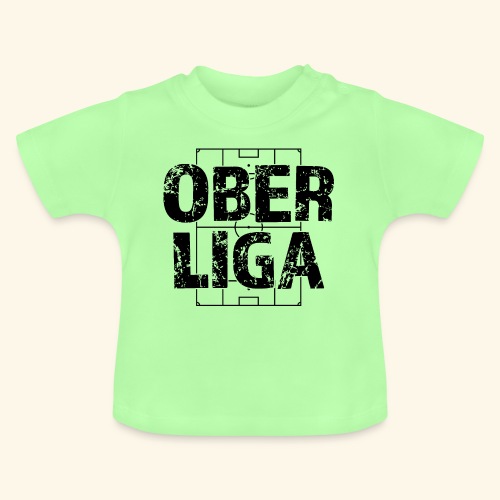 OBERLIGA im Fußballfeld - Baby Bio-T-Shirt mit Rundhals
